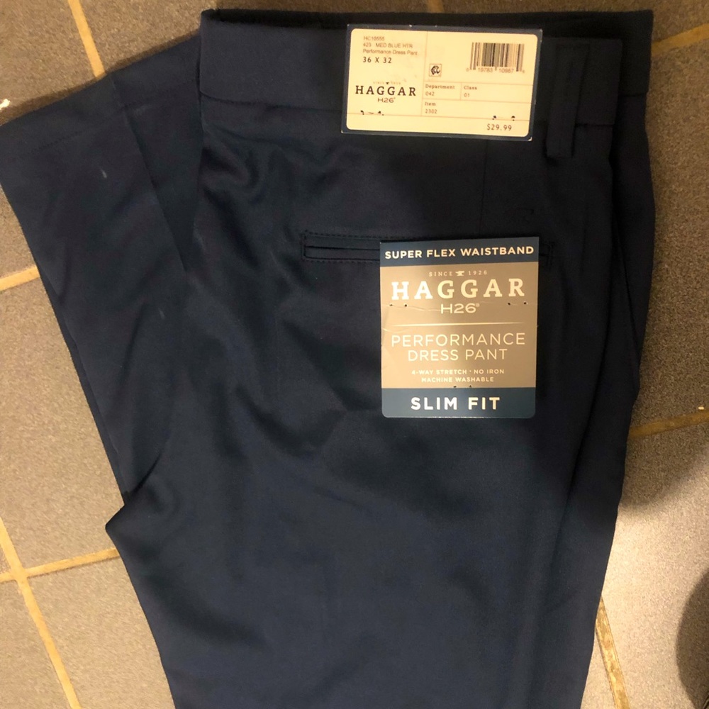 Mens Navy Dress Pants